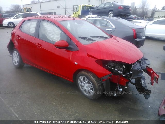 JM1DE1KY1E0171973 - 2014 MAZDA MAZDA2 SPORT RED photo 1