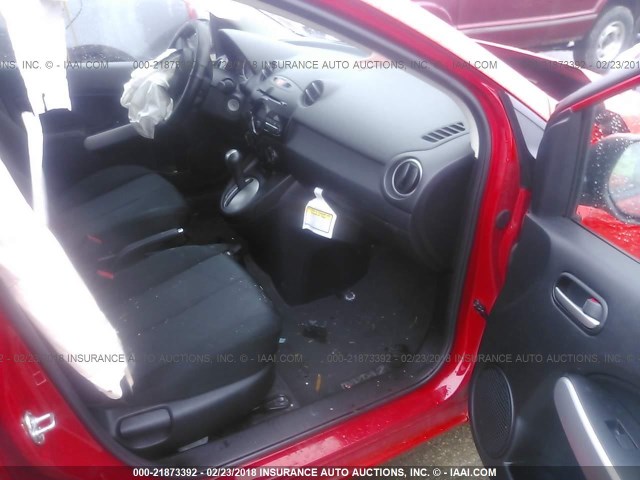 JM1DE1KY1E0171973 - 2014 MAZDA MAZDA2 SPORT RED photo 5