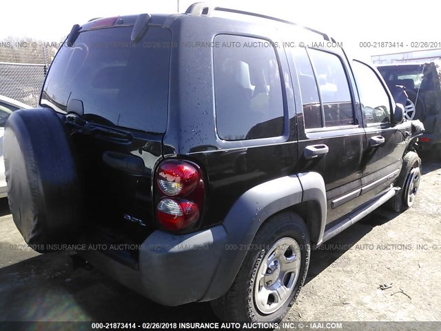 1J4GL48K67W500877 - 2007 JEEP LIBERTY SPORT Qara foto 4