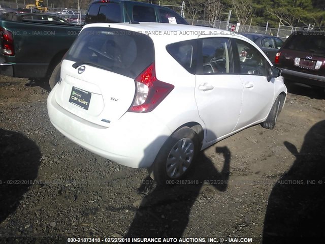 3N1CE2CP5GL375644 - 2016 NISSAN VERSA NOTE S/S PLUS/SV/SL/SR WHITE photo 4