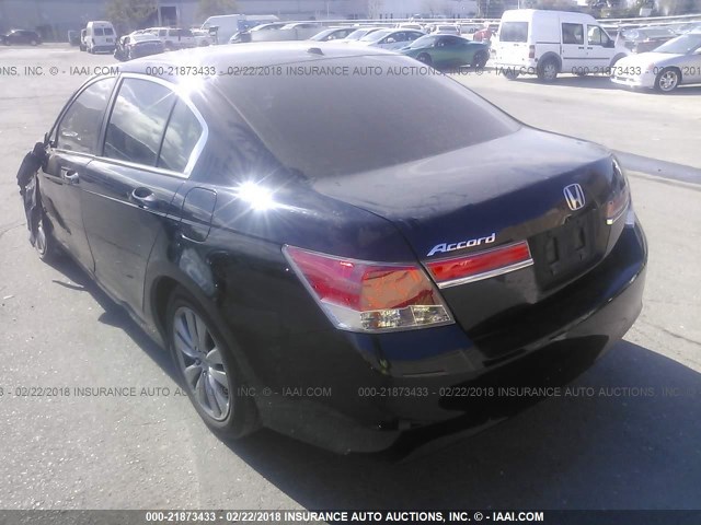 1HGCP2F80CA100875 - 2012 HONDA ACCORD EXL BLACK photo 3