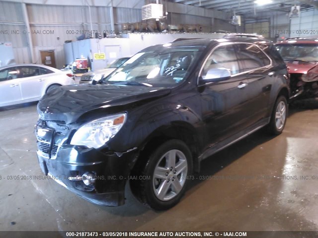 2GNFLHE31F6324780 - 2015 CHEVROLET EQUINOX LTZ BLACK photo 2