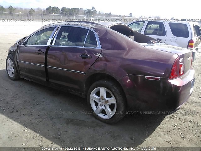 1G1ZA5E09A4117167 - 2010 CHEVROLET MALIBU LS ბურგუნდია ფოტო 3