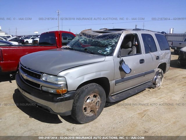 1GNEK13T14R161395 - 2004 CHEVROLET TAHOE K1500 SILVER photo 2