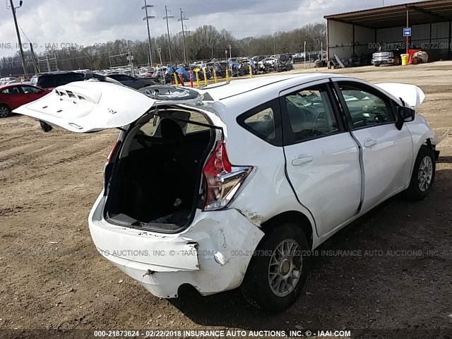 3N1CE2CP6GL356830 - 2016 NISSAN VERSA NOTE S/S PLUS/SV/SL/SR WHITE photo 4