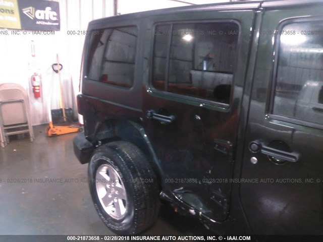 1J4BA3H1XBL638269 - 2011 JEEP WRANGLER UNLIMITE SPORT GREEN photo 6