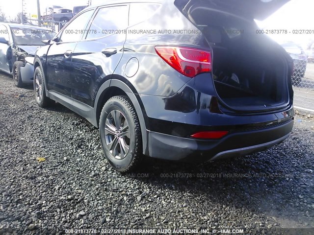 5XYZT3LB6DG023408 - 2013 HYUNDAI SANTA FE SPORT  BLACK photo 3