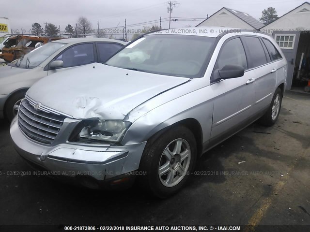 2C4GM68435R662830 - 2005 CHRYSLER PACIFICA TOURING SILVER photo 2