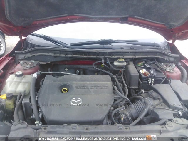 JM1BL1W50C1522067 - 2012 MAZDA 3 S RED photo 10