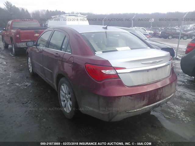 1C3CCBBB5CN207848 - 2012 CHRYSLER 200 TOURING RED photo 3