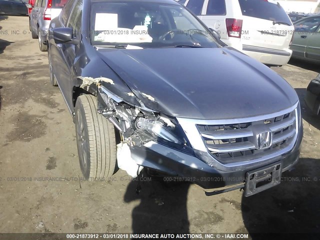 5J6TF1H54DL000342 - 2013 HONDA CROSSTOUR EXL GRAY photo 6