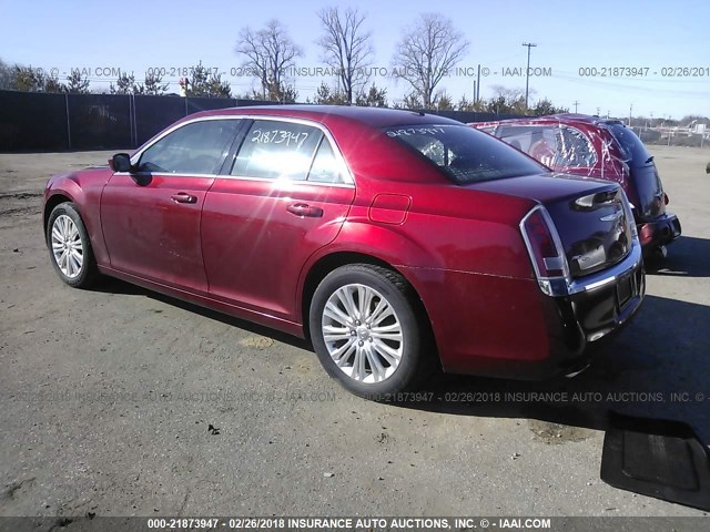 2C3CCARG7EH201282 - 2014 CHRYSLER 300 BURGUNDY photo 3