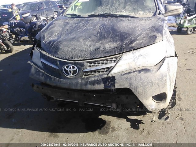 2T3BFREV7DW031408 - 2013 TOYOTA RAV4 LE BLACK photo 6