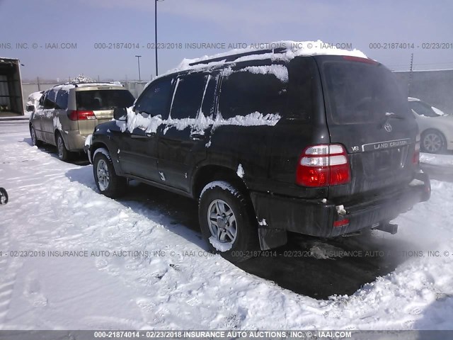 JTEHT05J342064602 - 2004 TOYOTA LAND CRUISER  BLACK photo 3