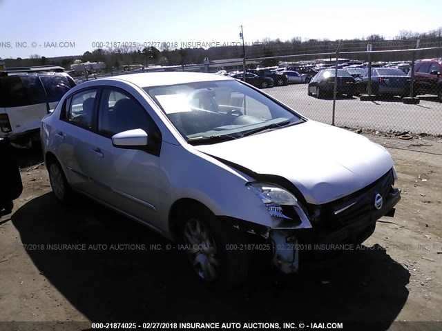 3N1AB6AP6BL658122 - 2011 NISSAN SENTRA 2.0/2.0S/SR/2.0SL SILVER photo 1