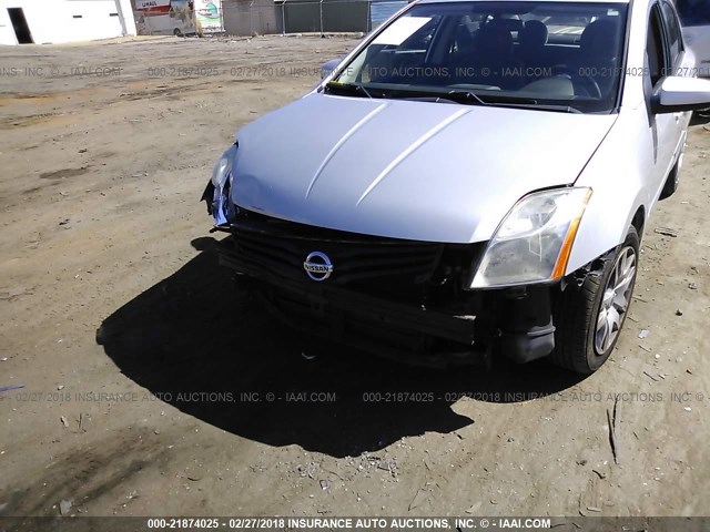 3N1AB6AP6BL658122 - 2011 NISSAN SENTRA 2.0/2.0S/SR/2.0SL SILVER photo 6