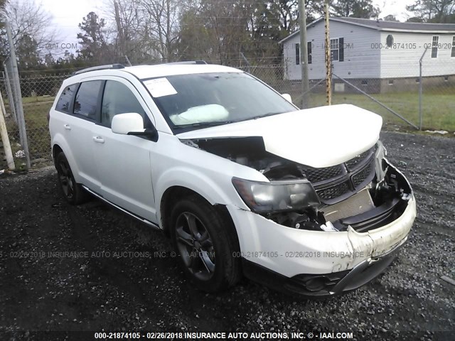 3C4PDCGB6HT708649 - 2017 DODGE JOURNEY CROSSROAD WHITE photo 1