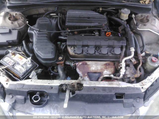 2HGES16344H553552 - 2004 HONDA CIVIC DX VP 银色 照片 10
