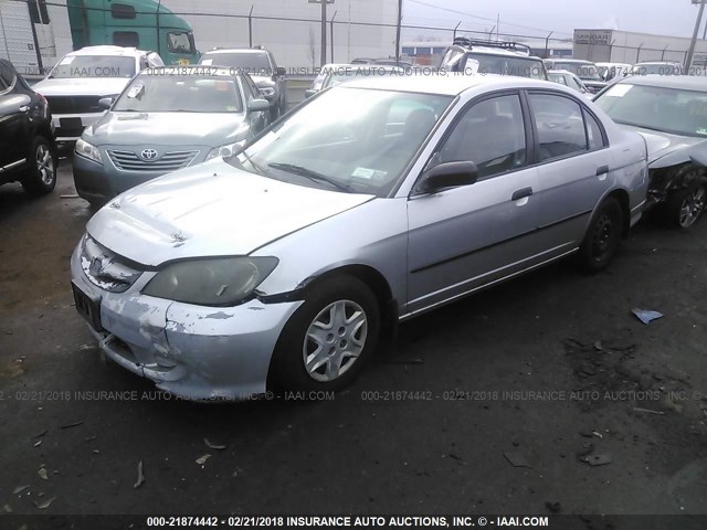 2HGES16344H553552 - 2004 HONDA CIVIC DX VP 银色 照片 2