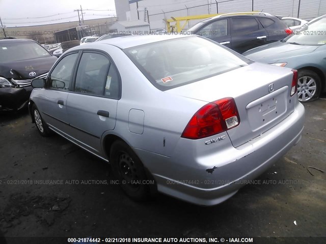 2HGES16344H553552 - 2004 HONDA CIVIC DX VP SILVER photo 3