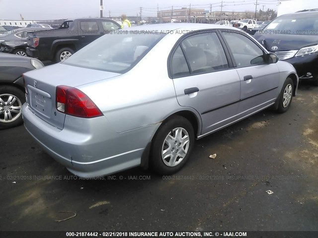 2HGES16344H553552 - 2004 HONDA CIVIC DX VP SILVER photo 4