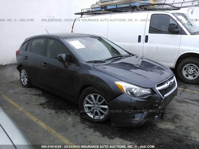 JF1GPAB60E8248491 - 2014 SUBARU IMPREZA PREMIUM GRAY photo 1