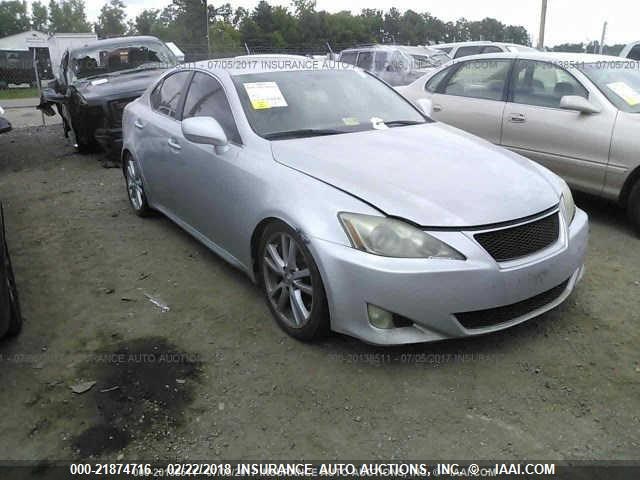 JTHBE262365007436 - 2006 LEXUS IS 350 SILVER photo 1