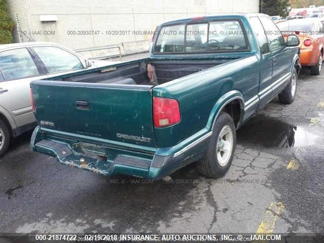 1GCCS19W0T8131326 - 1996 CHEVROLET S TRUCK S10 GREEN photo 4