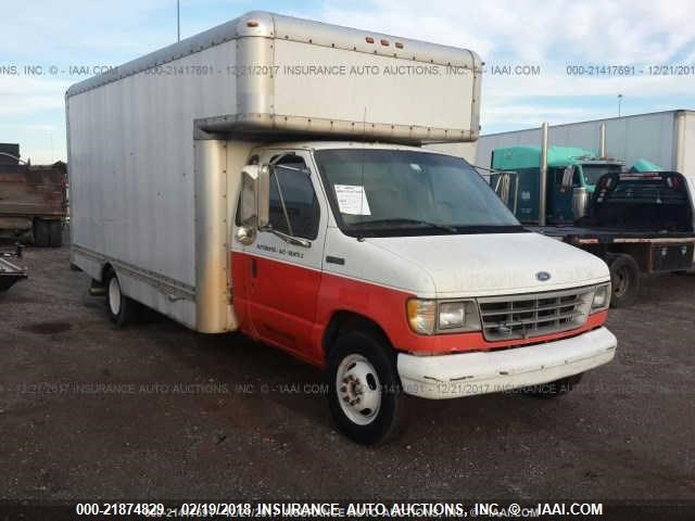 1FDKE37M5RHA79213 - 1994 FORD ECONOLINE E350 CUTAWAY VAN WHITE photo 1