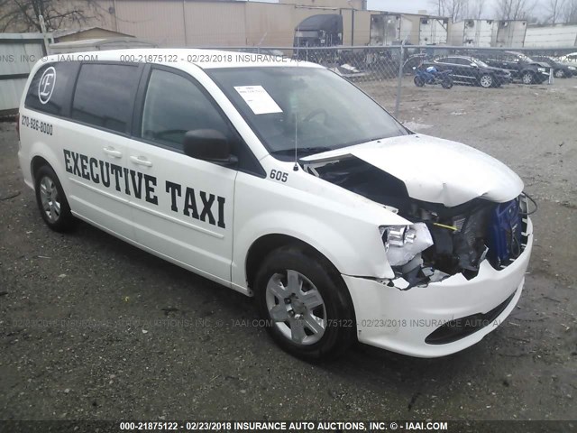 2C4RDGBG2CR299306 - 2012 DODGE GRAND CARAVAN SE WHITE photo 1