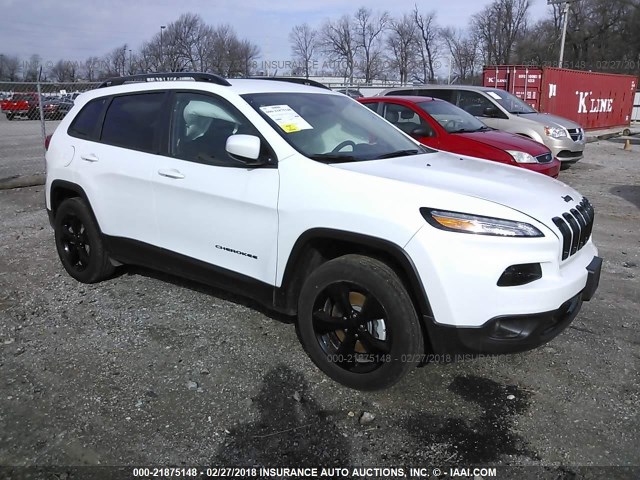 1C4PJMCB9JD531045 - 2018 JEEP CHEROKEE LATITUDE Biały zdjęcie 1