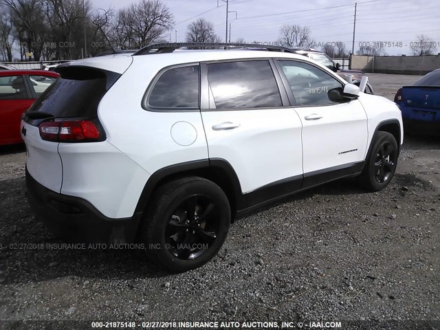1C4PJMCB9JD531045 - 2018 JEEP CHEROKEE LATITUDE Biały zdjęcie 4