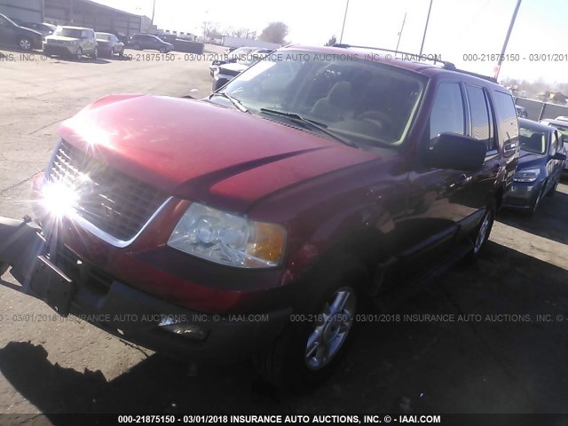 1FMRU15W04LA78387 - 2004 FORD EXPEDITION XLT წითელი ფოტო 2
