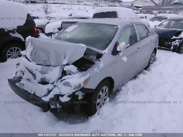 2T1BU40E49C187746 - 2009 TOYOTA COROLLA S/LE/XLE SILVER photo 2