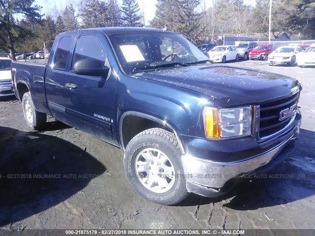 2GTEK19C571584302 - 2007 GMC NEW SIERRA K1500 Dark Blue photo 1