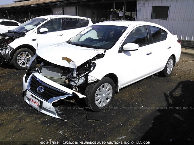 3N1CN7AP3HL865713 - 2017 NISSAN VERSA S/S PLUS/SV/SL WHITE photo 2