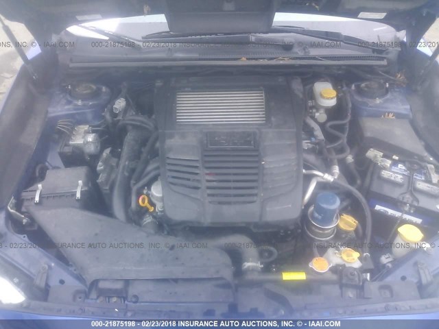 JF1VA1A62F9804340 - 2015 SUBARU WRX BLUE photo 10