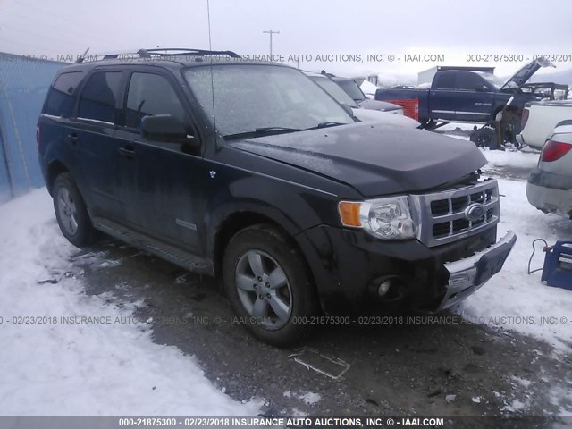 1FMCU94138KC44746 - 2008 FORD ESCAPE LIMITED BLACK photo 1