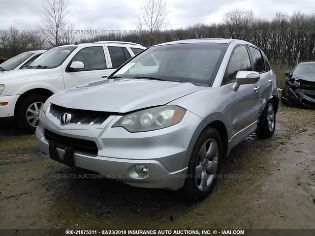 5J8TB18528A017998 - 2008 ACURA RDX TECHNOLOGY SILVER photo 2