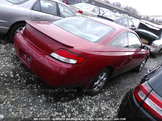 2T1CF22P2XC236795 - 1999 TOYOTA CAMRY SOLARA SE/SLE წითელი ფოტო 4