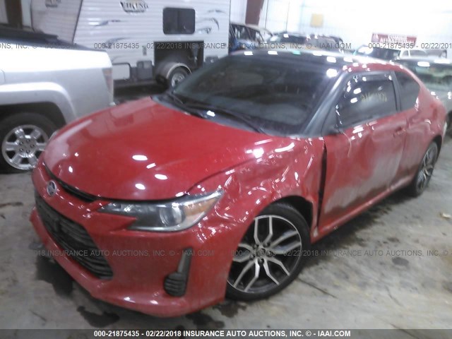 JTKJF5C70FJ006353 - 2015 TOYOTA SCION TC 红色 照片 2