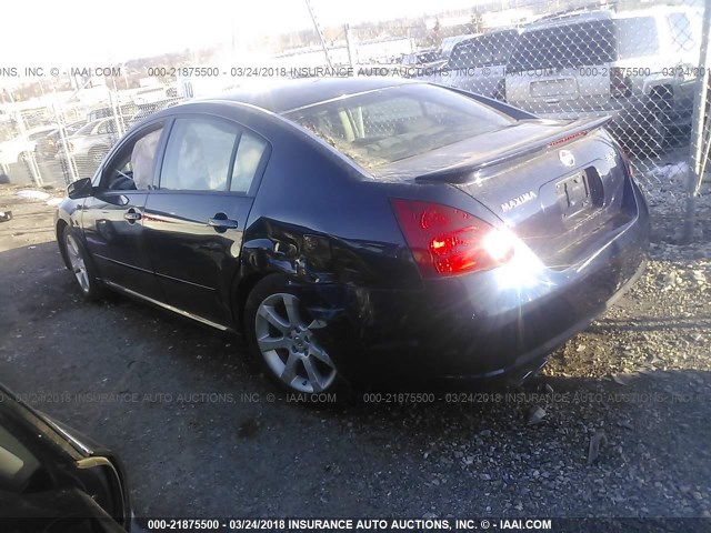 1N4BA41E37C812186 - 2007 NISSAN MAXIMA SE/SL BLUE photo 3