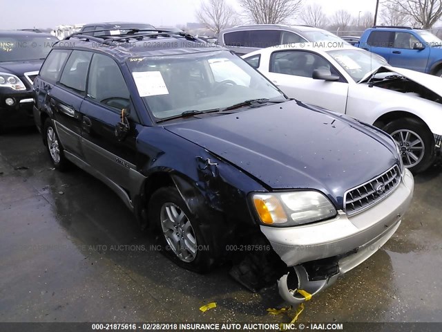 4S3BH675X47603752 - 2004 SUBARU LEGACY OUTBACK AWP 蓝色 照片 1