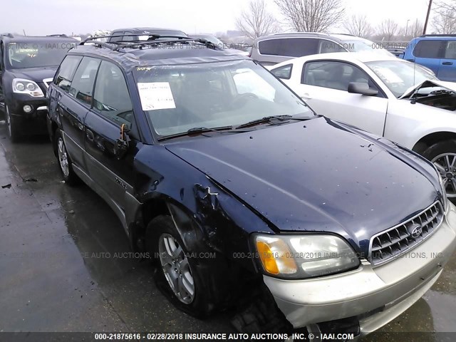 4S3BH675X47603752 - 2004 SUBARU LEGACY OUTBACK AWP 蓝色 照片 6