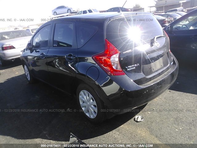 3N1CE2CP0EL381820 - 2014 NISSAN VERSA NOTE S/S PLUS/SV/SL BLACK photo 3