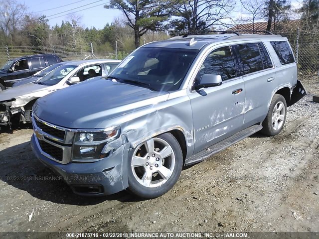 1GNSCBKC5GR119727 - 2016 CHEVROLET TAHOE C1500 LT BLUE photo 2