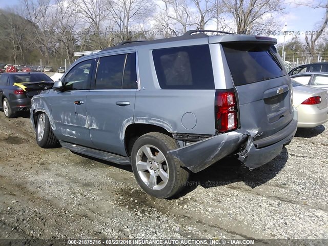 1GNSCBKC5GR119727 - 2016 CHEVROLET TAHOE C1500 LT BLUE photo 3