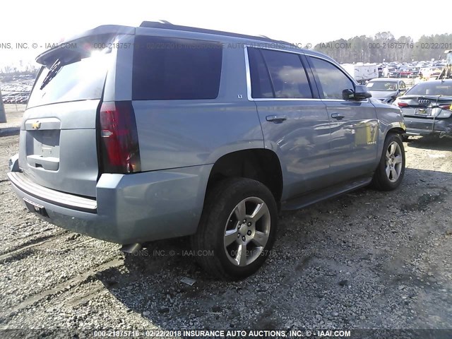 1GNSCBKC5GR119727 - 2016 CHEVROLET TAHOE C1500 LT BLUE photo 4