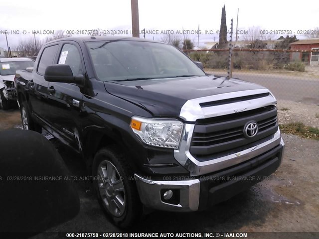 5TFEY5F14FX182717 - 2015 TOYOTA TUNDRA CREWMAX SR5 BLACK photo 1