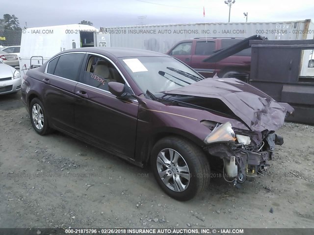 1HGCP26488A146586 - 2008 HONDA ACCORD LXP BURGUNDY photo 1